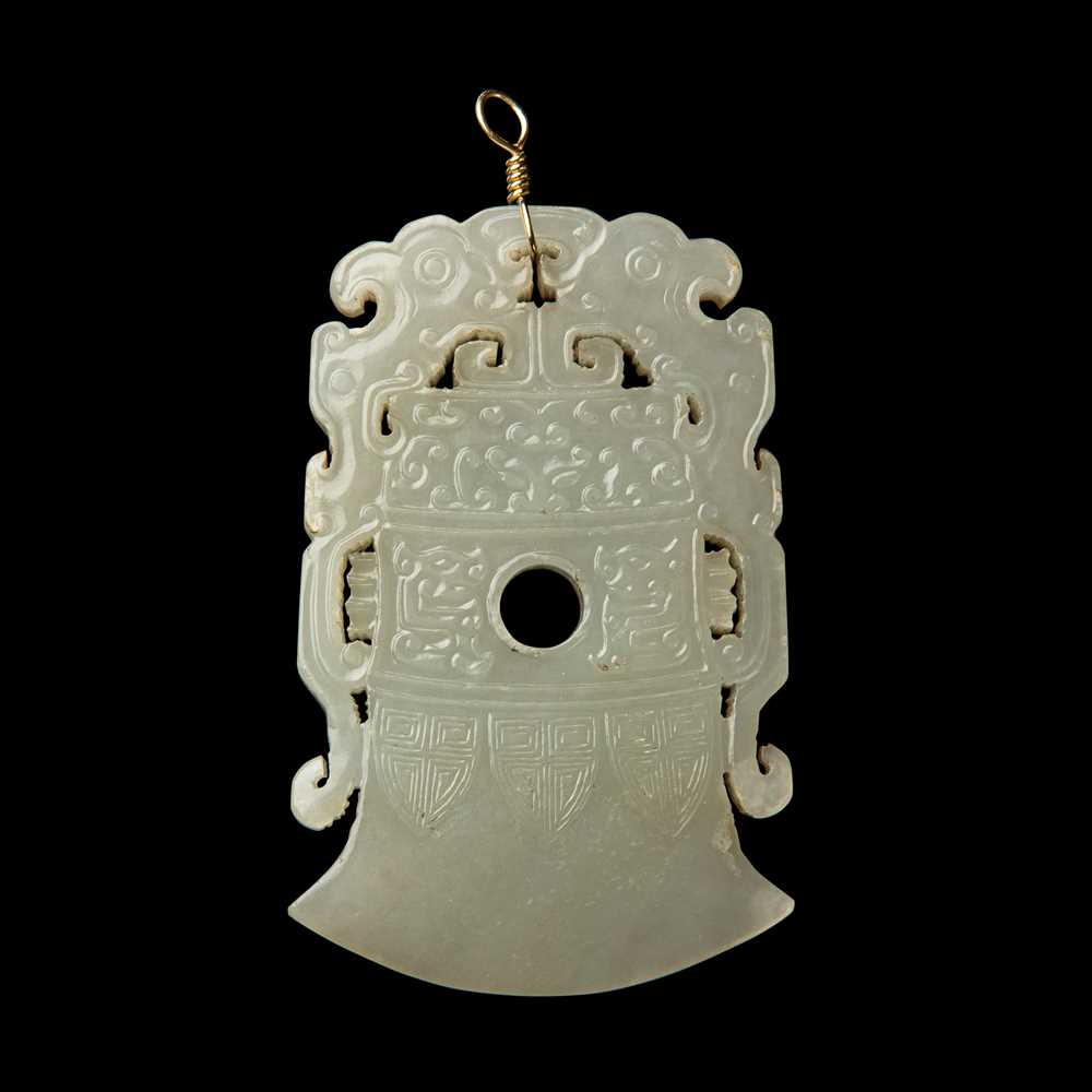 PALE CELADON JADE PLAQUE