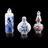 GROUP OF THREE SNUFF BOTTLES