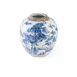 BLUE AND WHITE JAR QING DYNASTY, 18TH CENTURY
