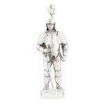 A figure of a knight in armour