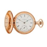 A lady's gold plated pocket watch, Elgin