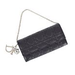 A chain flap wallet, Dior