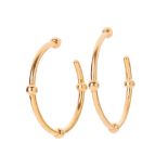 A pair of 18ct gold earrings, Tiffany & Co