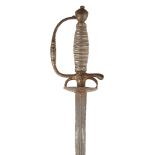 An 18 century steel and silver mounted small sword