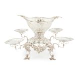 An Edwardian table epergne