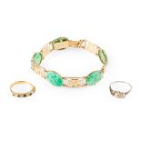 A jade set bracelet