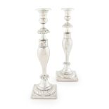 A pair of 20th century Dutch candlesticks