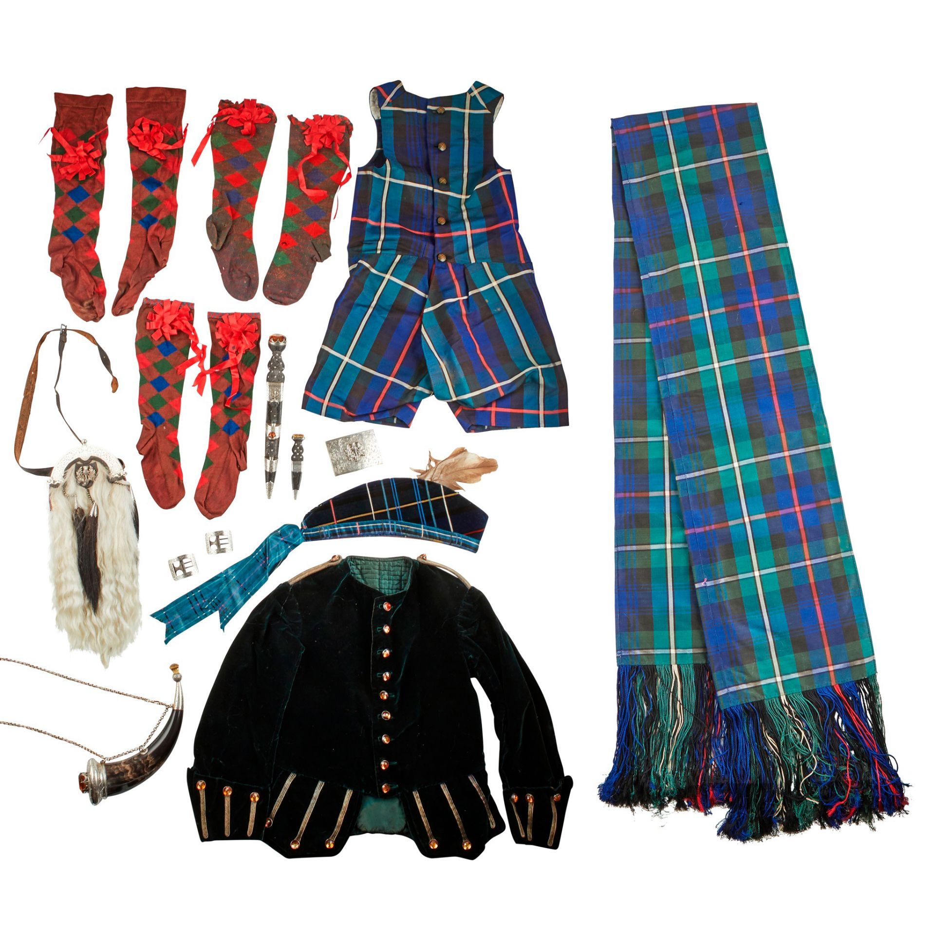 A cased Scottish children's dress set - Image 2 of 4