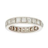 A diamond set eternity ring