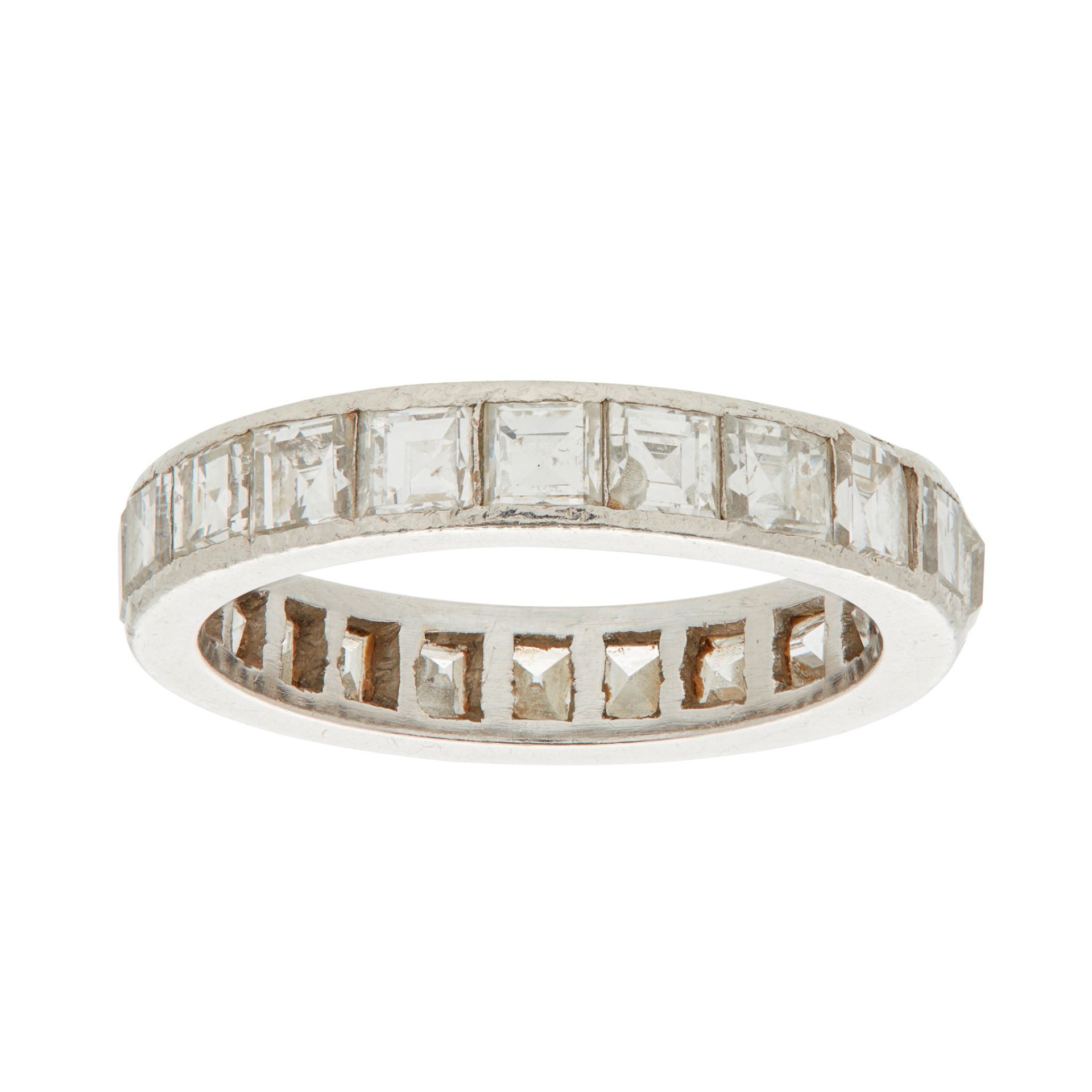 A diamond set eternity ring