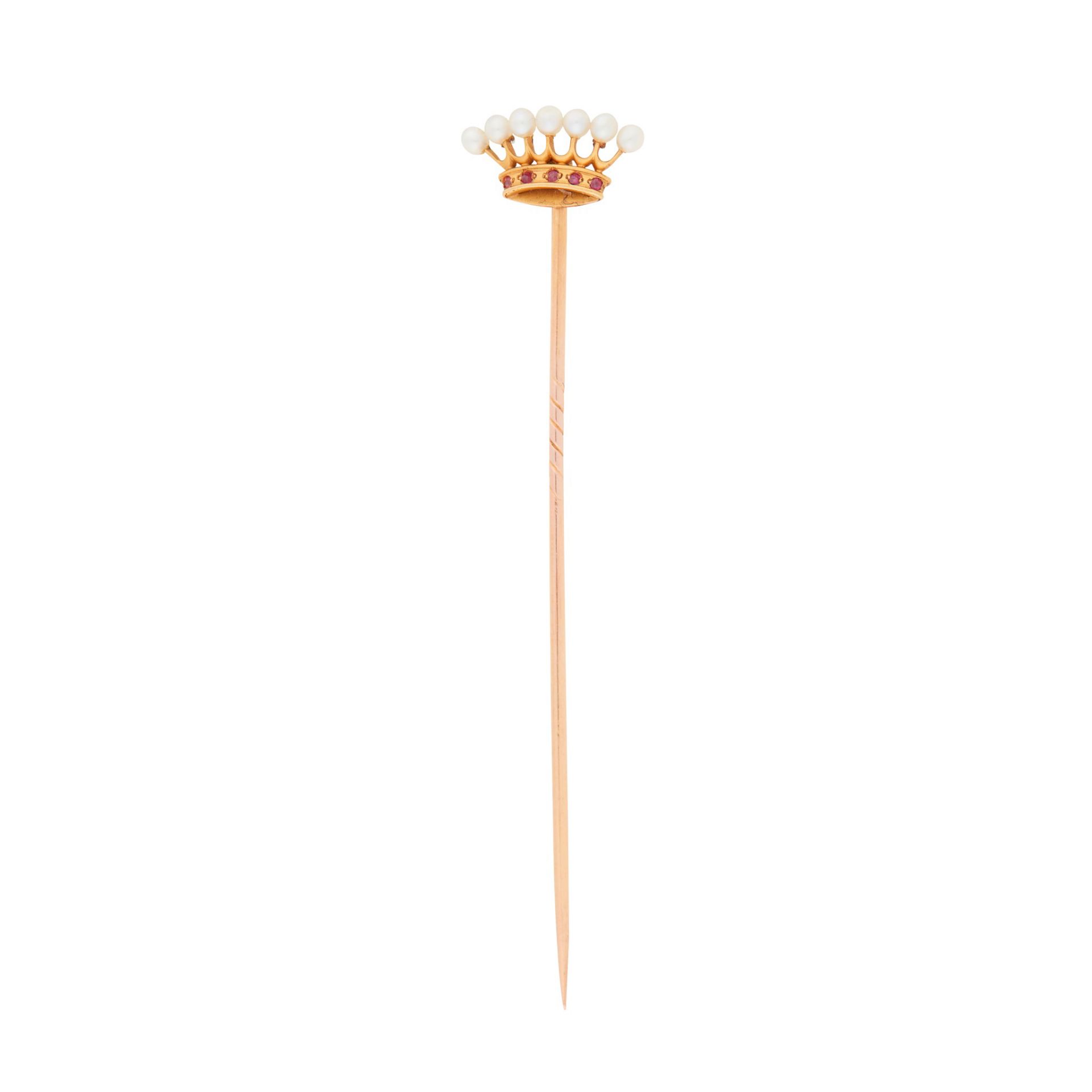 A pearl set stick-pin