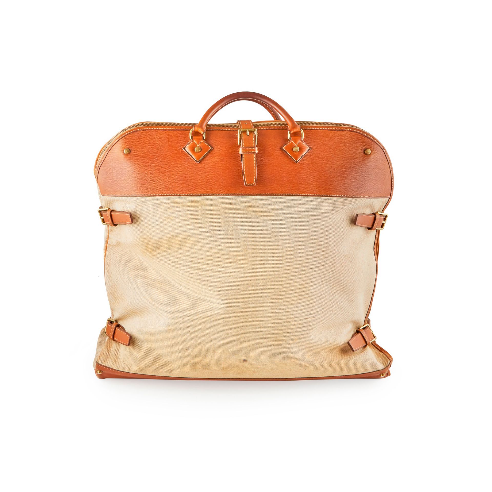 A leather and canvas 'Atlas' suit carrier, Hermès - Image 2 of 2