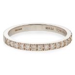 A diamond set half eternity ring, Tiffany & Co