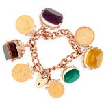 A 9ct gold charm bracelet