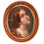 A portrait miniature brooch