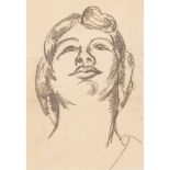 § JOHN DUNCAN FERGUSSON R.B.A. (SCOTTISH 1874-1961) FEMALE HEAD STUDY I