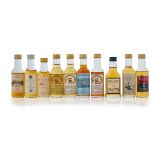 COLLECTION OF MINIATURES to include three Signatory bottlings of GLENFARCLAS 1969; BALVENIE 1974 and