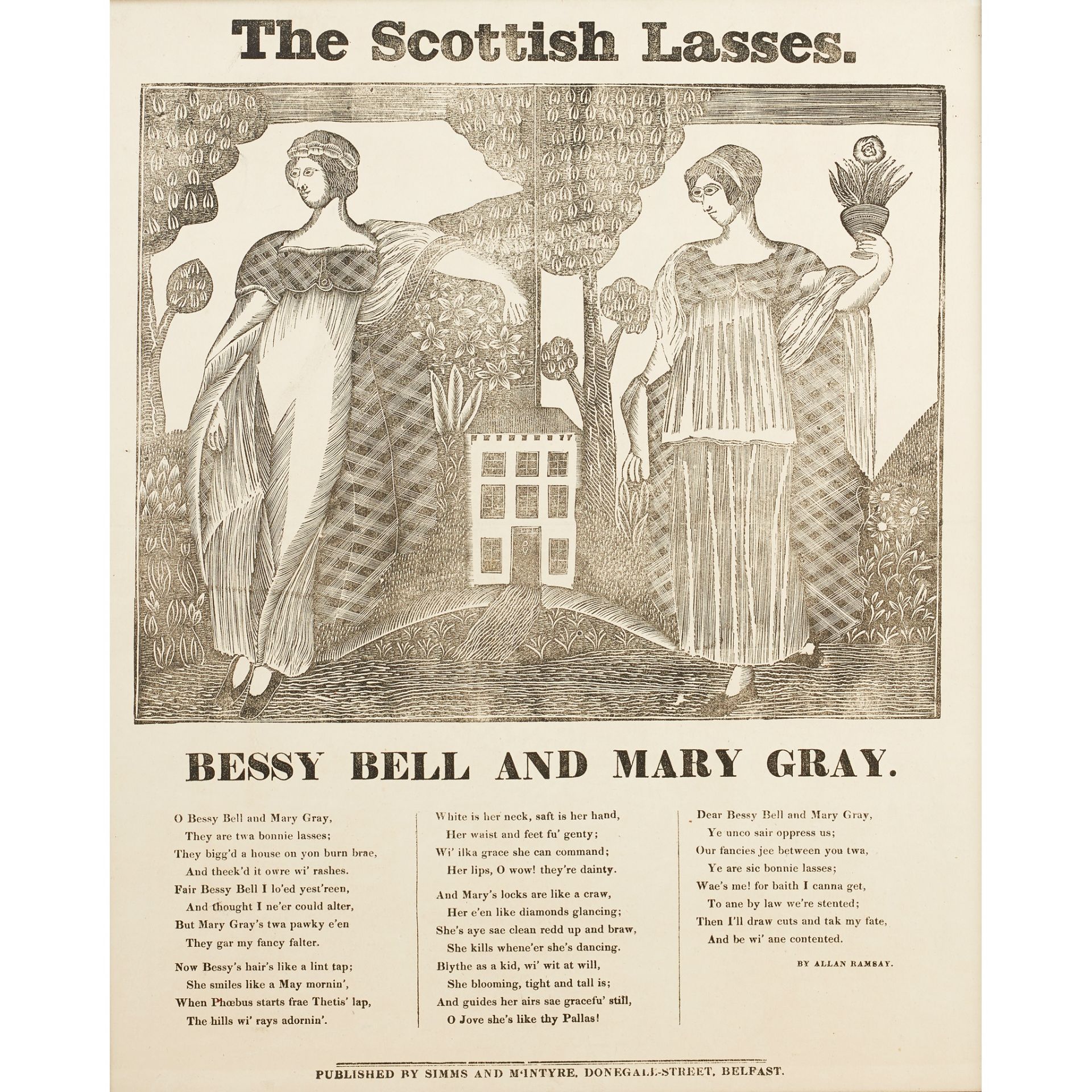 'THE SCOTTISH LASSES' MID-19TH CENTURY - Image 2 of 3