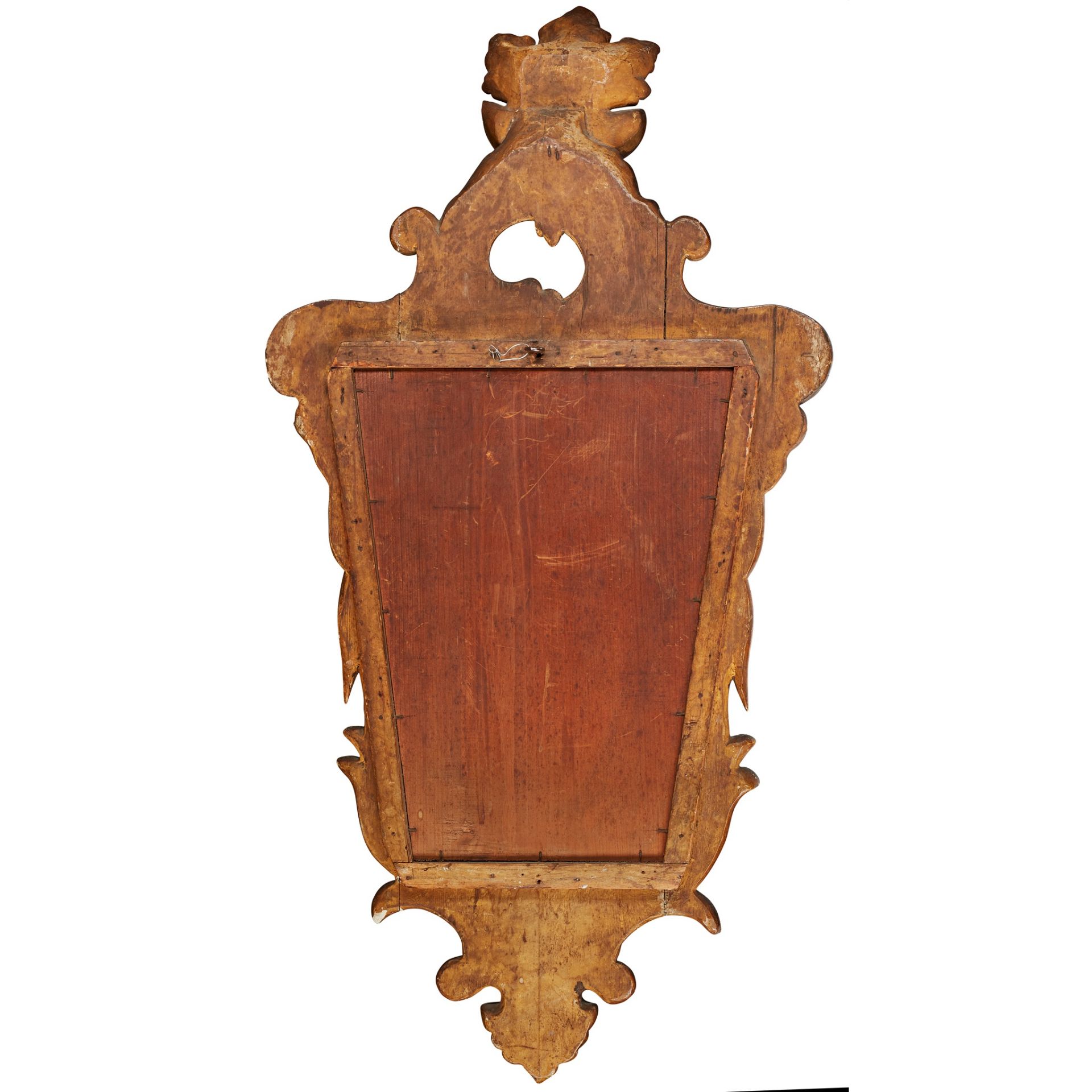 ITALIAN GILTWOOD CARTOUCHE MIRROR 18TH CENTURY STYLE - Image 2 of 2