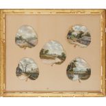 ATTRIBUTED TO ALFRED WILLIAM EUSTACE (1820-1907) FRAMED COLLECTION OF EUCALYPTUS LEAF PAINTINGS