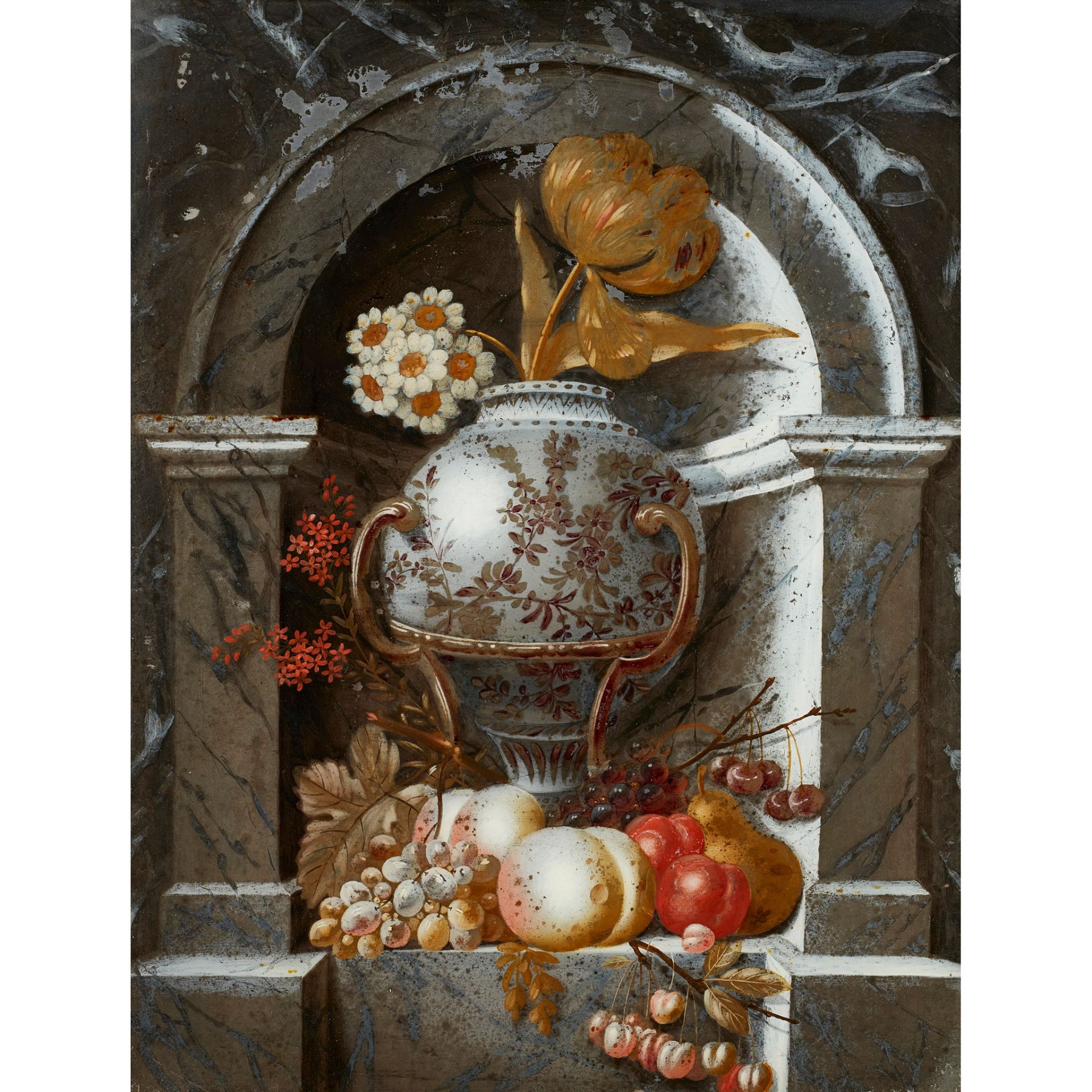 19TH CENTURY CONTINENTAL SCHOOL STILL LIFE - Image 2 of 3