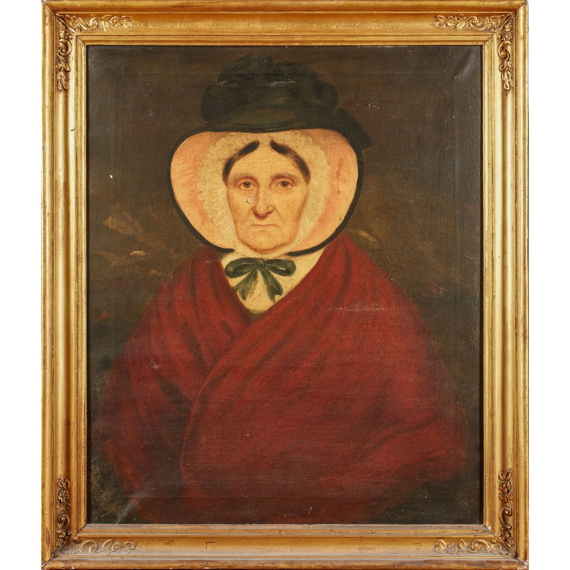 JACOBITE INTEREST: 19TH CENTURY BRITISH SCHOOL PORTRAIT OF MRS MACDONALD, AGED 102