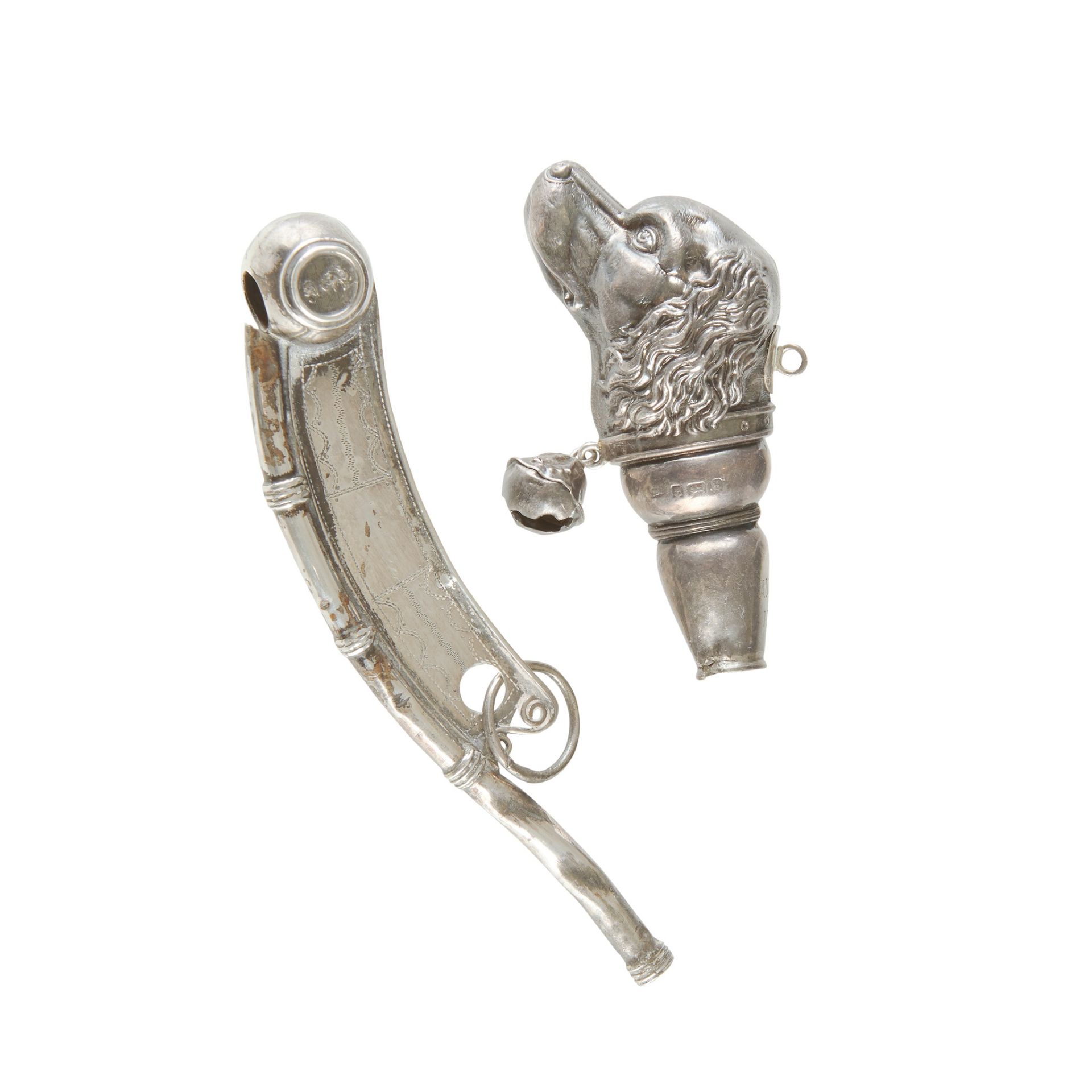 GEORGE III SILVER BOATSWAIN'S WHISTLE JOSEPH WILLMORE, BIRMINGHAM, 1808