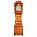 EARLY VICTORIAN SPECIMEN WOOD LONGCASE CLOCK MID-19TH CENTURY