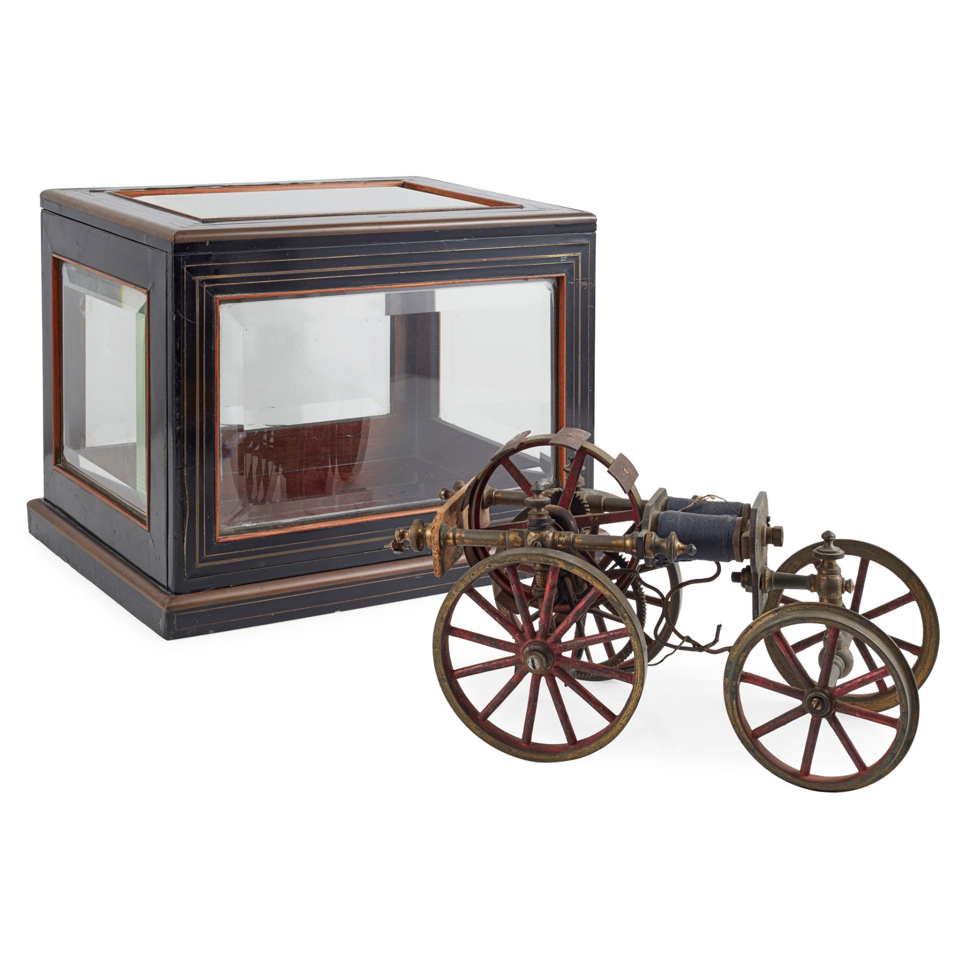 VICTORIAN ELECTRIC MODEL OF A ROAD LOCOMOTIVE LATE 19TH CENTURY