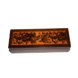 A long Tunbridge ware box, 17 cm wide