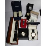 A collection of seven various watches in original boxes comprising D&G, Bulgari, Jennifer Lopez,
