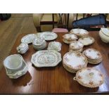 A set of Johnson Brothers Indian Tree pattern plates, serving plate and dinner wares, and other