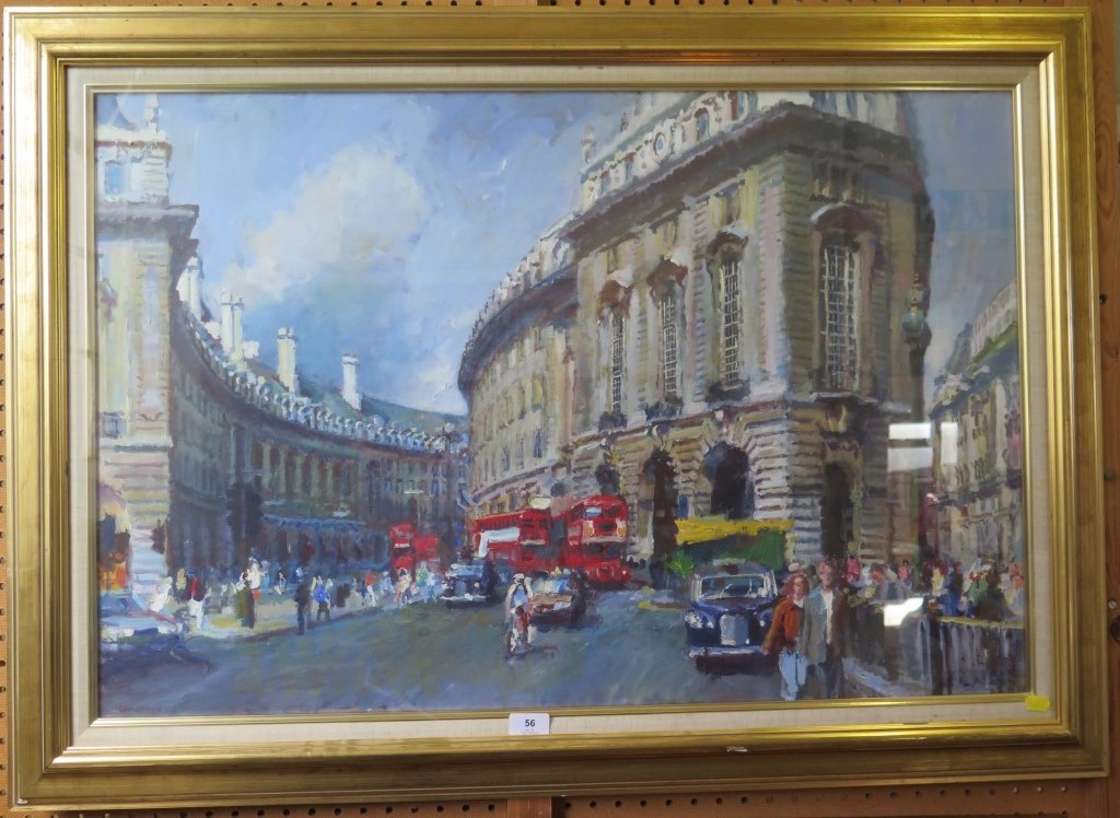 Gary Jeffrey Regent Street oil on board 60 x 90 cm (Semi-finalist on Landscape Artist of the Year