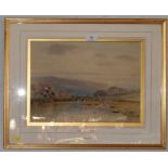Henry Bowser Wimbush (1858 - 1943) Withypool, Exmoor watercolour signed and dated 1892 25 x 35 cm