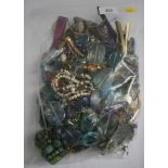 A large bag of costume jewellery