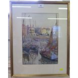 George Owen Wynn Apperley (1884 - 1960) Margate Watercolour Signed and dated 1914 35 x 24 cm