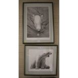 Gary Hodges 'Polar Bear Swimming' open edition print signed in pencil 58.5 x 40 cm 'Sleepyhead'