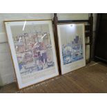 After Basil Liaskas 'Toronto's Waterfront' and 'Toronto's Sesquicentennial 1834 - 1984' a pair of