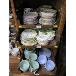 A large quantity of various tea wares, including a late Victorian part breakfast service,