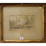 Attributed to David Cox Jnr 'On the Conway' Pencil and watercolour 15.5 x 25 cm