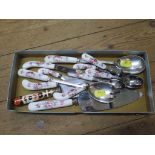 A miscellaneous collection of Royal Crown Derby cutlery, loose