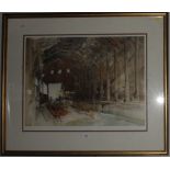After Sir William Russell Flint No.1 Slipway, Devonport Dockyard limited edition lithograph numbered