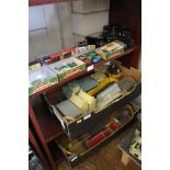 OO gauge railway accessories including five Dublo-Dinky vehicles Wardie Sand-Bunker with four Fire