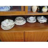 A Royal Doulton Lyndhurst pattern part dinner service, including serving dishes, two tureens, and