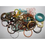 Two large bags of costume jewellery