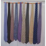 Various gentlemen's ties, including ten silk ties from Lorenzo Medici, Fox & Chave, Tyrwhitt,