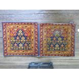 A pair of prayer mats 56cm x 53cm (2)