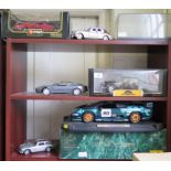 Large scale cars: Maisto 1:12 Jaguar 220 Chrono Aston Martin DB5, Giltoy Aston Martin DB7, Rolls-