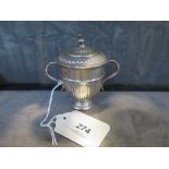 A miniature silver two handle trophy cup, London 1907