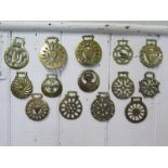 Fourteen horse brasses (14)